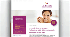 Desktop Screenshot of drsohani.de