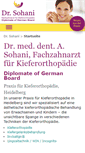 Mobile Screenshot of drsohani.de